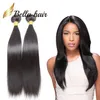 BellaHair 2 pcs/lot tissages de longueur mixte Extensions de cheveux péruviens Double trame couleur naturelle Grade 9A faisceaux droits