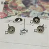 BoYuTe Nuovo prodotto 200 pezzi 6mm 8mm Base per orecchini con un anello Fai da te Orecchini con perno Risultati dei gioielli