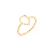 Everfast 10pc/Lot Pear Shaped Waterdrop Ring Geometric Rings Gold Silver Rose Gold Plated Simple Jewelry For Women EFR082 Fatory Price