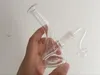 Portable mini Glass oil burner Glass water Pipes Smoking Pipe Recycler Oil Rigs thick glass bubbler oil burner 11cm 1pcs