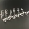 4mm Kalın 100% gerçek Kuvars Banger Çivi 45/90 Derece Kadın Erkek Kase 10mm 14mm 18mm Domeless Kuvars Tırnak Sigara Kase