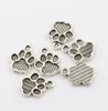 Paw Print Alloy charm Pendants 200Pcs/lot Antique silver Fashion Jewelry DIY Fit Bracelets Necklace 12*15mm