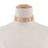 Tutta la moda ampia collana girocollo donna color oro argento in lega di zinco femminile collane a catena collo gioielli collier femme3015598