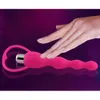 Bastone vibrante in silicone Perline anali vaginali Vibratore Vibrazione anale impermeabile Giocattolo morbido del sesso per uomini e donne8566500