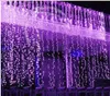 10m * 4m 1280 LED Vorhang Lichter Weihnachtsbeleuchtung Baumwolle Ball Light Decoration Hochzeitsbedarf Outdoor LED Urlaub Serie AC 110V-250V