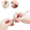 4Pcs/set Stainless Steel Cuticle Remover Double Sided Finger Dead Skin Push Nail Cuticle Pusher Manicure Nail Care Tool