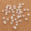 Couvre-nœuds à sertir plaqués argent, entretoises de perles 3mm L1750, 1200 pièces/lot, bijoux, articles de bricolage, offre spéciale