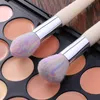 Brôles de maquillage de sirène colorée 3D Rainbow Hair Diamant Cosmetic Makeup Brushes Set Ombre à paupières Blusher Powder Fish Making