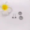 Studs Vintage Allure Clear Cz Authentic 925 Sterling Silver Fits European Pandora Style Jewelry Andy Jewel 290721CZ