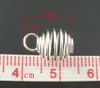 Charms Silver Plated Spiral Bead Cages Charms Pendants Findings 9x13mm Jewelry making DIY 07ST