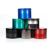 Tobacco Herb Crusher Grinder Zink 75mm 4 Parts CHROMIUM CRUSHER Design With 6 Colors For Customers 5919C