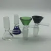 14mm Glass bowls Male joint 4 colors optional glass bowl for Oil Rigs Glass Bongs Dab Rigs fast shipping