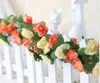20 SZTUK MOQ Free Shoping 250 CM / 98.5inch 5Color Symulacja Sztuczna Ślubna Róża Kwiat Cane Winorośl Dekoracji Wedding and Home Meble