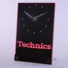 Wholesale-tnc0434 Technik Plattenspieler DJ Musik Tisch Schreibtisch 3D LED Clock1 Uhren
