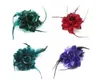 Free freight 100pcs Fashion hair accessories Lady feather Flower hair clips Brooch mix colors Crocodile clip Brooch