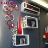 Wholesale- Indoors Decoration Circles Stereo Removable 3D Art Wall Sticker for kids room Decal DIY poster Home decor adesivo de parede