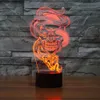 3D Optical Illusion Funny Ghost Colorful Gradients Touch Acrylic Night Light Thanksgiving Halloween Christmas Gift 3D Lamp8678926