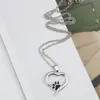 Fashion Heart Dog Paw Pendant Necklaces For Women Silver Gold Plated Link Chains Chokers Necklace Party Jewelry Gift