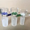 Bols en verre de filtre de flocon de neige de 14mm 18mm pour les conduites d'eau en verre et les bangs