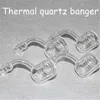 Quartz Thermal Bangers Hookahs XL XXL P Dubbelmur Domesless Nail 10mm 14mm 18mm Man Kvinna Clear Joint Club Banger för rökning