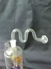 Curbe M Basker Glass Bongs Accessoires Verre Pipes fumer coloré Mini Multi-couleurs Pipes à main Meilleure cuillère Glas