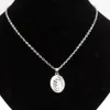 MIC 20 SZTUK Antiqued Srebrny Stop St Alloy Christopher Religia Charms Wisiorek Clavicle Naszyjnik Dla Mężczyzn Kobiety Biżuteria Prezent C11