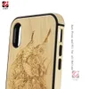 2021 HotSale Fashion Luxury Wooden TPU Mobiltelefon Fodral Stockotät Vattentät Anpassad designmönster Logo för iPhone 6 7 8 x XR XS 11 12 Pro Max Cover Back Shell