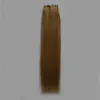 Бразильские волосы девственницы Медость белокурая кожа уток волос наращивание волос Двухсторонняя клейкая лента в человеческих волосах 40 шт. 100 г