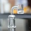 ホーカーズ4mmの厚さ10mm 14mm 18mmの男性女性共同純粋な石英の曇らされたクラブDAB Rig Glass Bong