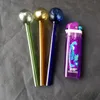 B-02 Стеклянная труба стакана стакана Bubbler кухние труба вода Стекло Бонга Бесплатная доставка