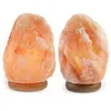 Himalayan Natural Crystal Rock Salt Lamp With Genuine Wood Base Bulb Air Purifier Decorative Light with Plug Switch 1-2kg 2-3kg 2pcs