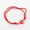 Nouveau Kabbale Bracelet à cordes rouges mélange de couleurs résine mauvais œil perle rouge Protection santé chance bonheur Bracelets 100 pièces B-35