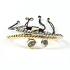 Wholesale New Arrival 4mm Gold And Silver Brass Beads With Clear Cz Turkish Lucky Eye Chams Lace Up Bracelet