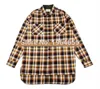 Heren Casual Shirts Wholesale- S-XL Mannen Kleding Club Outfits Flanel Koreaans Gouden Lange Mouw Shirt Unieke Herfst Jurk Merk Tartan Kleding