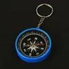 Outdoor Gadgets Wholesale-Mini Compass Keyring Lens For Marine Pocket Sports Camping Hiking Travel Navigation Multifunctional Plastic Plasti