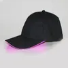 Halloween niños grandes hombre mujer LED Gorra de algodón Sombrero de béisbol moda Gorra con visera brillante DHL C2563