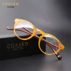 Atacado- COASER OV5186 Vintage Quadro Óculos Mulheres Homens Terno de Leitura Computador Prescrição Óculos Ópticos lente clara Retro Eyewear