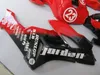 Injektionsgjutning Toppförsäljning Fairing Kit för Honda CBR1000RR 04 05 Red Black Fairings Set CBR1000RR 2004 2005 OT27