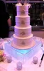 2017 Nowy Rok Kryształ Akrylowy Tort Weddingowy Stojak Deserowy Tabela Ciasto Rack Wedding Centrepiece Cupcake Stojak 3 warstwa Squre