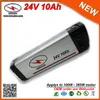 Batterie Lithium-Ion Rechargeable 360W, 24V, 10ah, pour vélo électrique Ebike, cellules 7S5P, Li Ion 18650, chargeur 2a