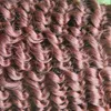 Paketler # 99J Kırmızı Şarap İnsan Saç Demetleri Dokuma 200g 2 adet / grup Brezilyalı Saç Örgü Demetleri Çift Atkı Kalitesi, Afro Kinky Kıvırcık Saç