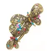 Fashion Girls Retro Crystal New Butterfly Flower Hairpins Hair Stick Hair Clip #R49