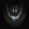 Luxury Crystal Rhinestone Necklace Jewelry Sets Bridal Necklaces and Earrings For Prom Pageant Party Wedding EN9208096509