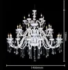 Nordic antique white chandeliers home lighting suspension luminaires Christmas European Fashion Vintage Chandelier Candle Lights