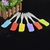 Kitchen utensil personalized silicone brush spatula cookie spatula with plastic handle