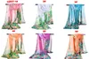 Фабрика Оптовая шелковый шифон шарф длинная женщина шарф летние пашмины для женщин цветочные Павлин печати шарфы 160*50 см DHL бесплатно