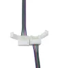 10mm 4 pin Solderless Lengthen Connectors for 5050 RGB LED Strip or 10mm Wide 4 pin Flexible PCB Connector