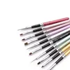 10 Colors Different Sizes Nail ASet With Copper Handle Design 10 Pcs/Set Polish Nylon UV Gel Painting Nail Brushes