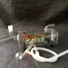 Accessori per bong in vetro con fumo d'acqua del drago colorato Accessori per bong in vetro all'ingrosso, narghilè in vetro, fumo per pipa ad acqua spedizione gratuita