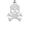 EVERFAST 10pc/Lot Cute Skull Pendant O Chain Chokers Necklaces Stainless Steel Pirates Necklace For Women Men Punk Style Jewelry SN023